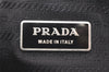 Authentic PRADA Nylon Tessuto Leather 2Way Travel Boston Bag V19S Black 5739K