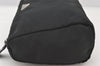 Authentic PRADA Vintage Nylon Tessuto Leather Pouch Purse Black 5740K