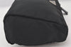 Authentic PRADA Vintage Nylon Tessuto Leather Pouch Purse Black 5740K