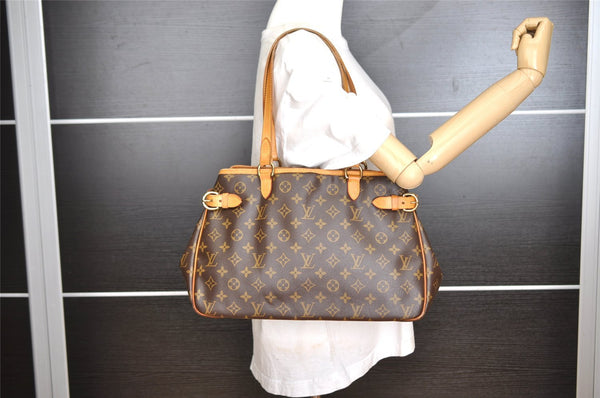 Authentic Louis Vuitton Monogram Batignolles Horizontal Tote Bag M51154 LV 5741I