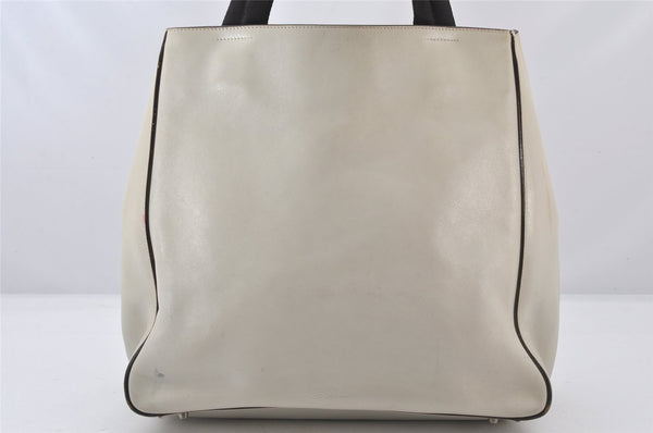 Authentic PRADA Vintage Leather Shoulder Hand Bag White 5741K