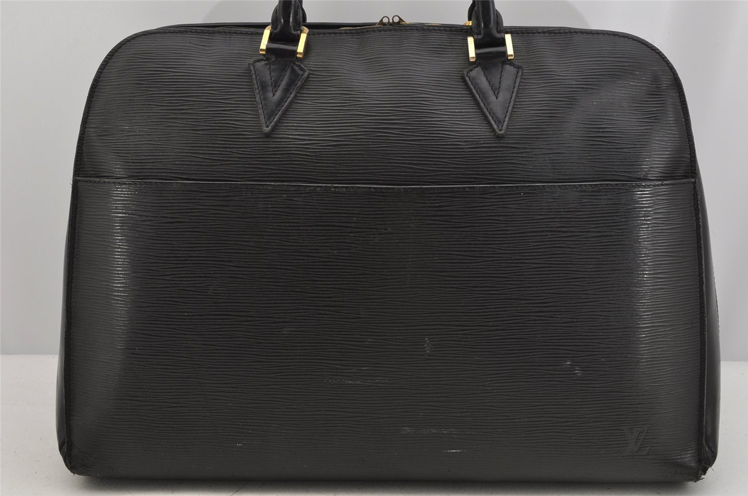Authentic Louis Vuitton Epi Sorbonne Hand Business Bag Black M54512 LV 5742J