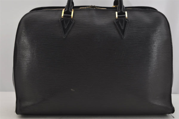 Authentic Louis Vuitton Epi Sorbonne Hand Business Bag Black M54512 LV 5742J