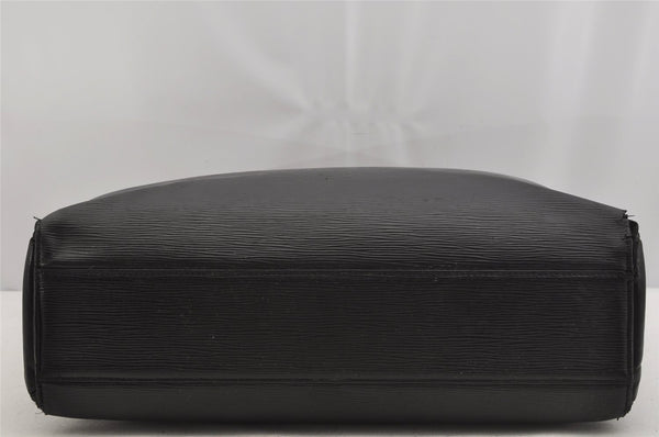 Authentic Louis Vuitton Epi Sorbonne Hand Business Bag Black M54512 LV 5742J