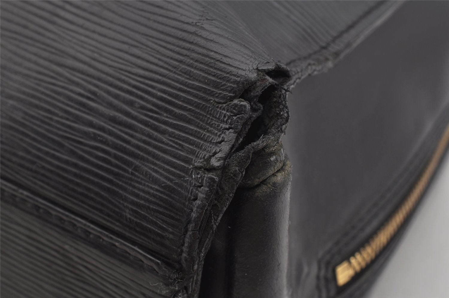 Authentic Louis Vuitton Epi Sorbonne Hand Business Bag Black M54512 LV 5742J