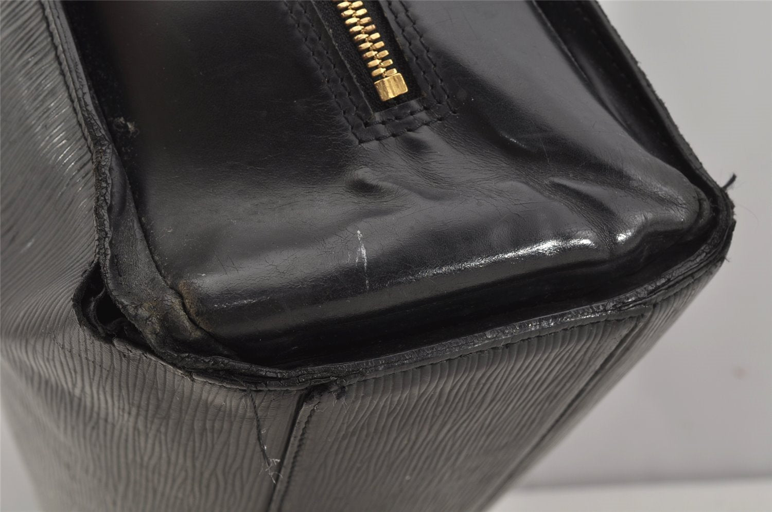 Authentic Louis Vuitton Epi Sorbonne Hand Business Bag Black M54512 LV 5742J