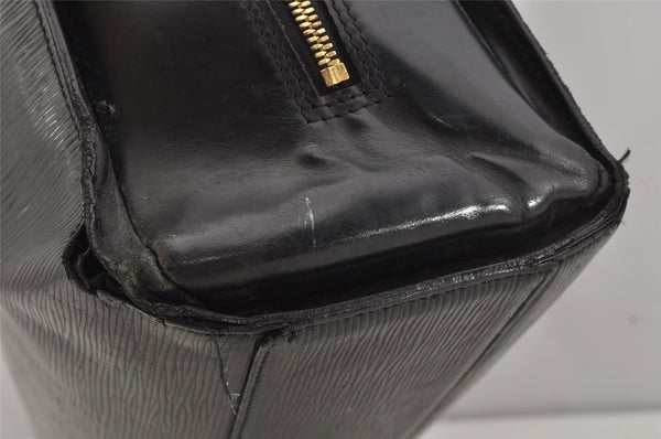 Authentic Louis Vuitton Epi Sorbonne Hand Business Bag Black M54512 LV 5742J