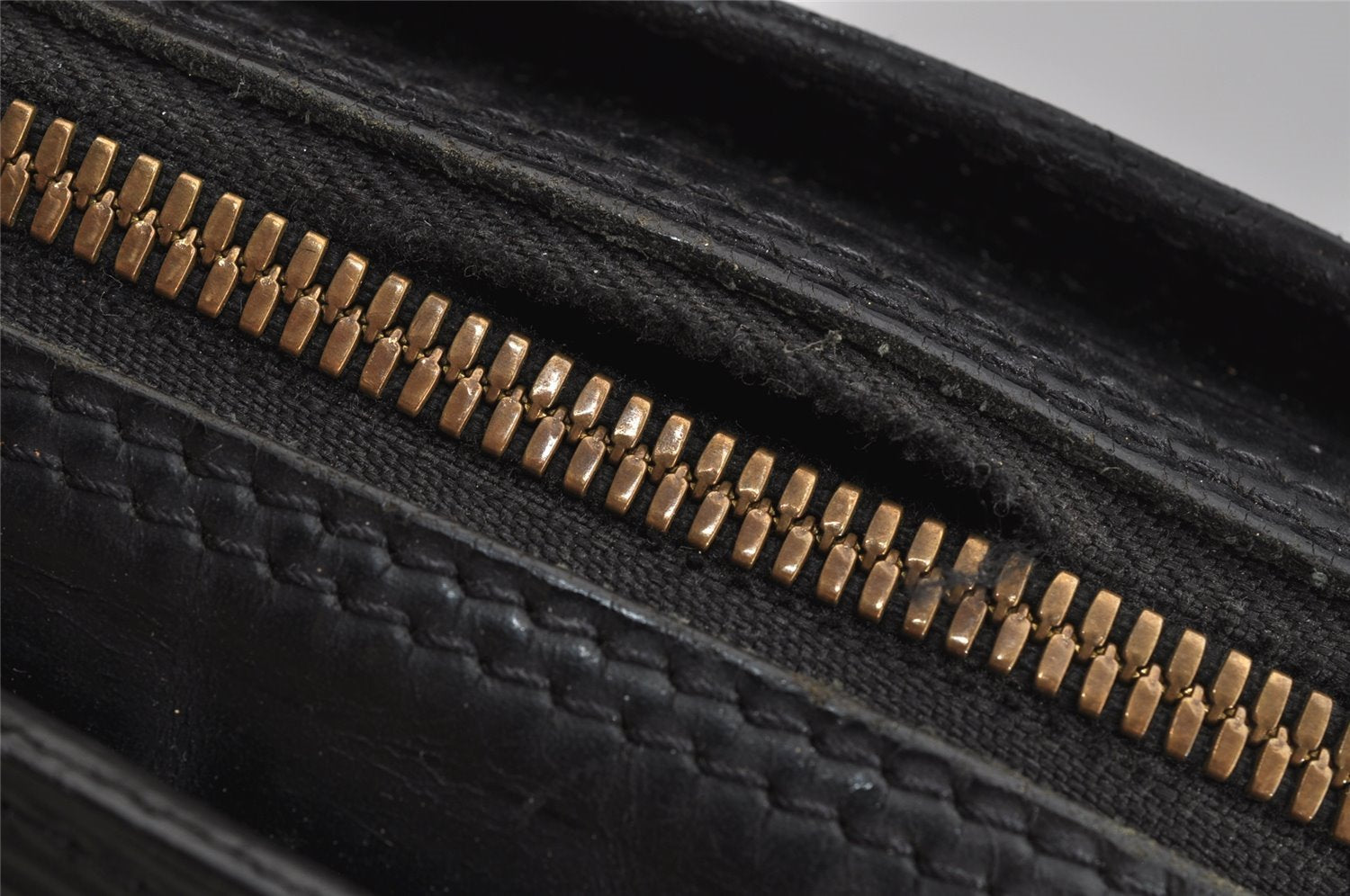 Authentic Louis Vuitton Epi Sorbonne Hand Business Bag Black M54512 LV 5742J