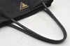 Authentic PRADA Vintage Nylon Tessuto Enamel Shoulder Hand Bag Black 5742K