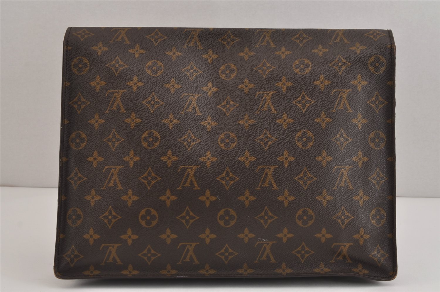 Authentic Louis Vuitton Monogram Porte Documents Senateur M53335 Briefcase 5743J
