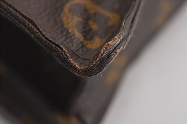 Authentic Louis Vuitton Monogram Porte Documents Senateur M53335 Briefcase 5743J