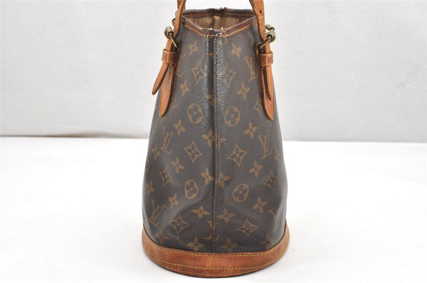 Authentic Louis Vuitton Monogram Bucket PM Shoulder Tote Bag M42238 LV 5743K