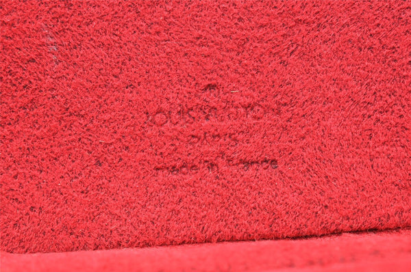 Authentic Louis Vuitton Epi Cannes Red Cosmetic Hand Bag Purse M48037 LV 5744I