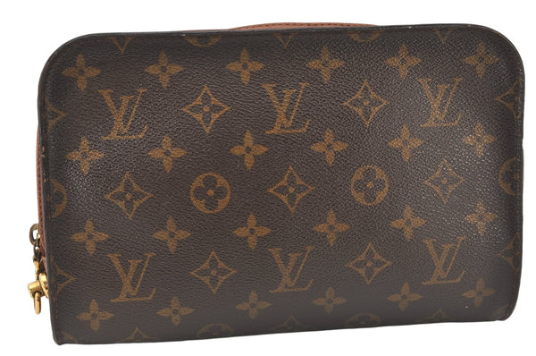 Authentic Louis Vuitton Monogram Orsay Clutch Hand Bag Purse M51790 LV 5744K