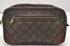 Authentic Louis Vuitton Monogram Marly Dragonne GM M51825 Clutch Bag Junk 5745K