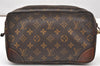 Authentic Louis Vuitton Monogram Marly Dragonne GM M51825 Clutch Bag Junk 5745K