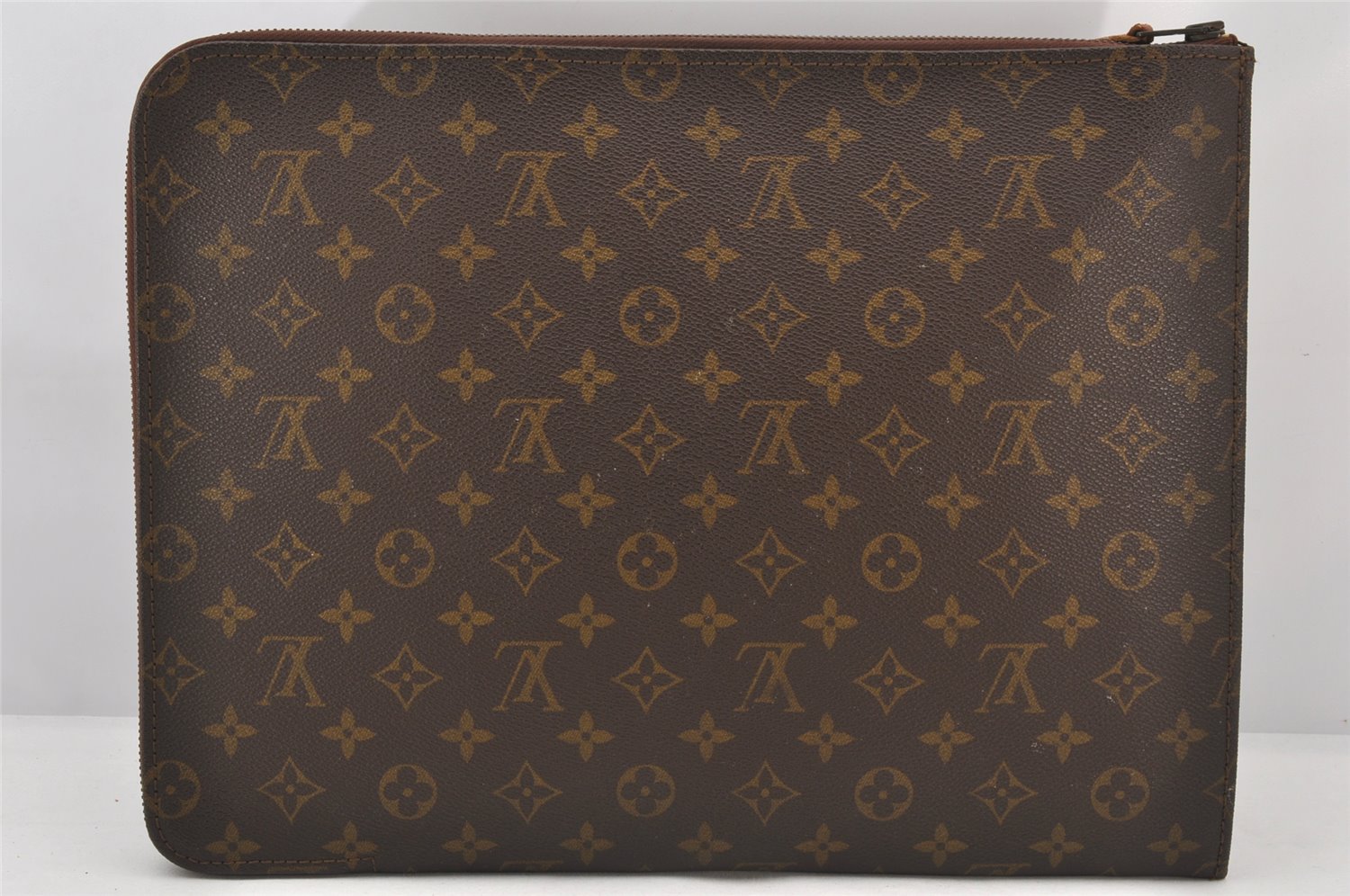 Authentic Louis Vuitton Monogram Poche Documents Document Case Old Model 5746K