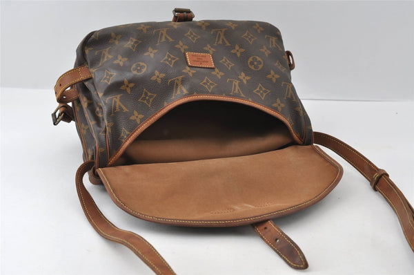 Authentic Louis Vuitton Monogram Saumur 30 Shoulder Cross Bag M42256 LV 5747I