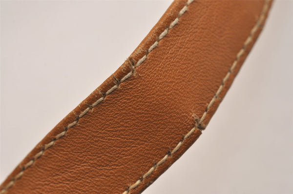 Authentic GUCCI Micro GG PVC Leather Shoulder Cross Body Bag Purse Brown 5747J