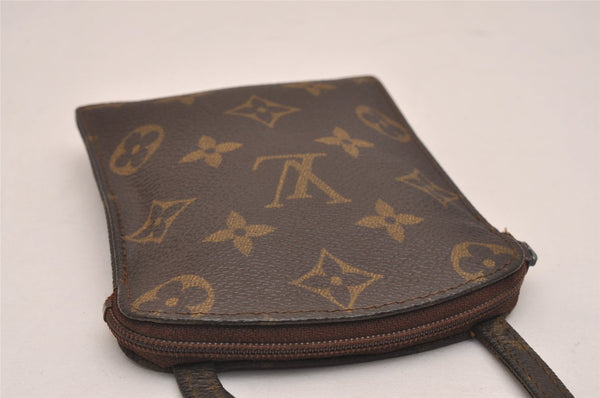 Auth Louis Vuitton Monogram Pochette Secret Shoulder Bag Old Model Junk 5748J
