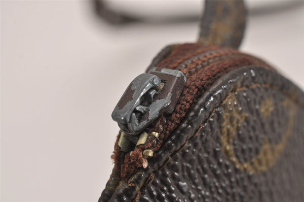 Auth Louis Vuitton Monogram Pochette Secret Shoulder Bag Old Model Junk 5748J