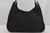 Authentic GUCCI Vintage Shoulder Bag Nylon Leather 0013767 Black 5749J
