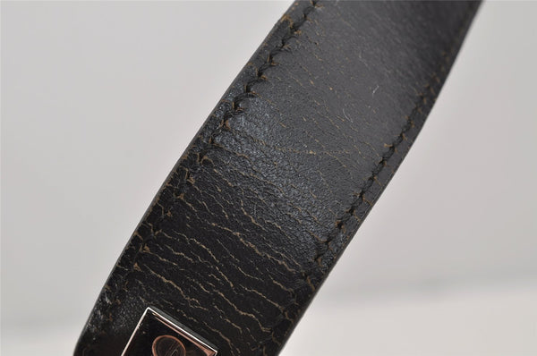 Authentic GUCCI Vintage Shoulder Bag Nylon Leather 0013767 Black 5749J