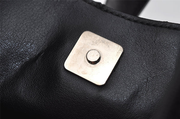 Authentic GUCCI Vintage Shoulder Bag Nylon Leather 0013767 Black 5749J