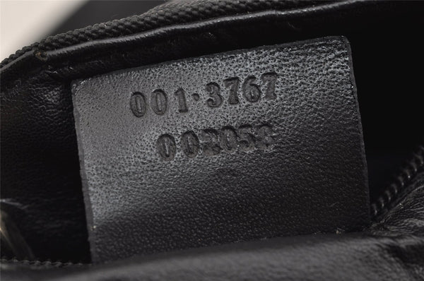 Authentic GUCCI Vintage Shoulder Bag Nylon Leather 0013767 Black 5749J