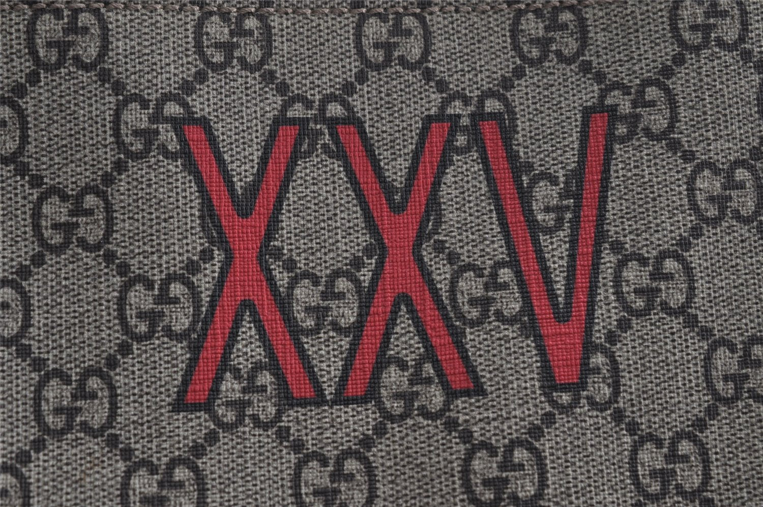 Authentic GUCCI Wolf Pattern 2Way Tote Bag GG PVC Leather 450950 Brown 5750I