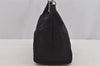 Authentic PRADA Vintage Nylon Tessuto Leather Hand Bag Pouch Purse Black 5750J