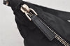 Authentic PRADA Vintage Nylon Tessuto Leather Hand Bag Pouch Purse Black 5750J
