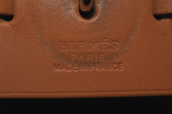 Authentic HERMES Her Bag PM & PM 2Way Shoulder Hand Bag Black Beige 5751I