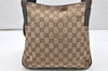 Authentic GUCCI Shoulder Cross Body Bag GG Canvas Leather 122793 Brown 5751K