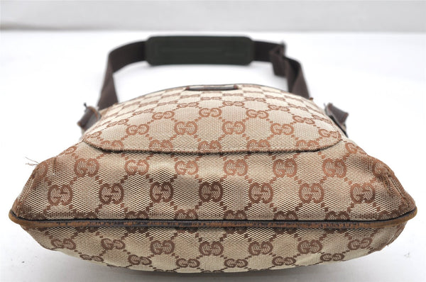 Authentic GUCCI Shoulder Cross Body Bag GG Canvas Leather 122793 Brown 5751K