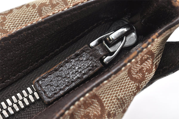 Authentic GUCCI Shoulder Cross Body Bag GG Canvas Leather 122793 Brown 5751K