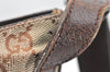 Authentic GUCCI Shoulder Cross Body Bag GG Canvas Leather 122793 Brown 5751K