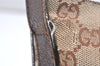 Authentic GUCCI Shoulder Cross Body Bag GG Canvas Leather 122793 Brown 5751K