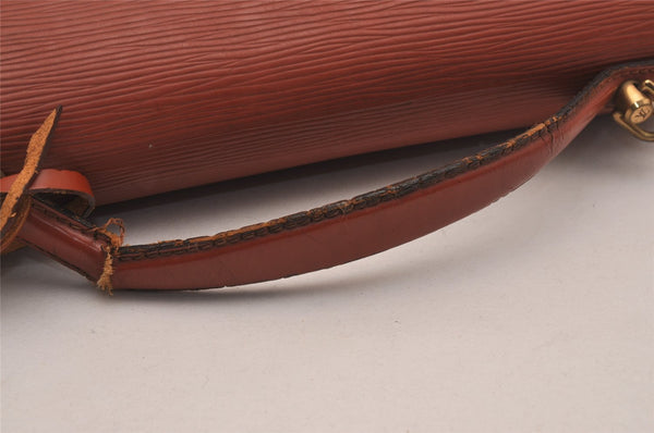 Auth Louis Vuitton Epi Monceau 2Way Shoulder Hand Bag Brown M52123 LV Junk 5752J