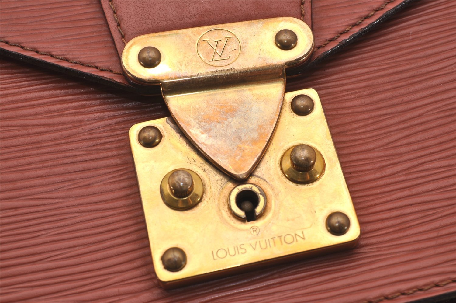 Auth Louis Vuitton Epi Monceau 2Way Shoulder Hand Bag Brown M52123 LV Junk 5752J