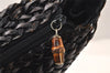Authentic GUCCI Vintage Bamboo Shoulder Hand Bag Purse Leather Brown  5754K