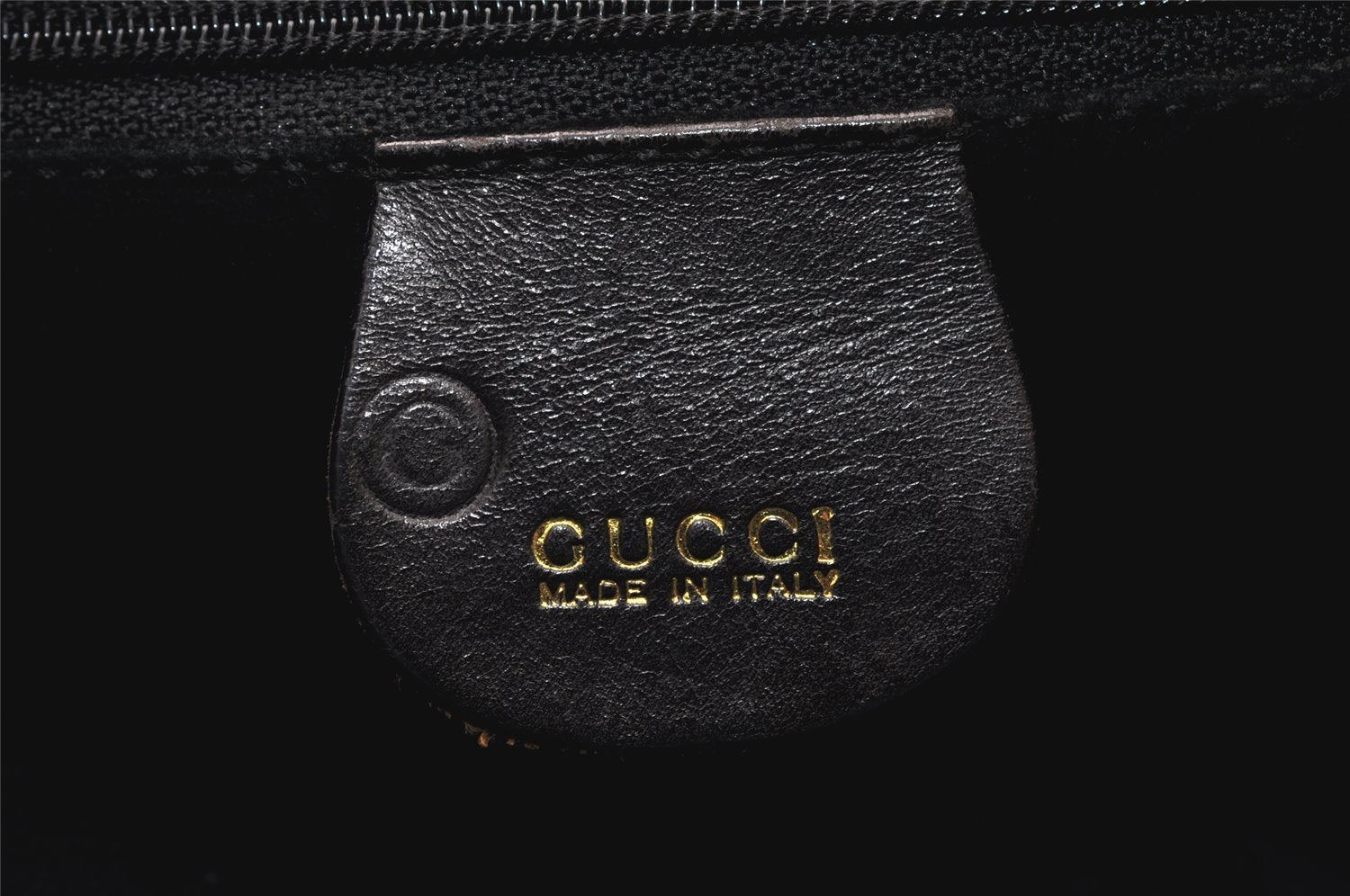 Authentic GUCCI Vintage Bamboo Shoulder Hand Bag Purse Leather Brown  5754K