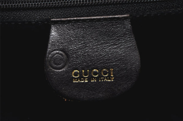 Authentic GUCCI Vintage Bamboo Shoulder Hand Bag Purse Leather Brown  5754K