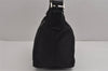 Authentic PRADA Nylon Tessuto Leather Shoulder Hand Bag Purse Black 5755J