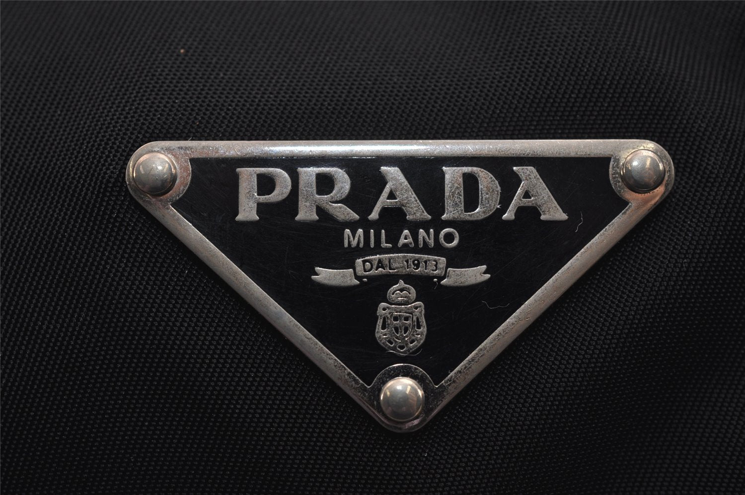 Authentic PRADA Nylon Tessuto Leather Shoulder Hand Bag Purse Black 5755J
