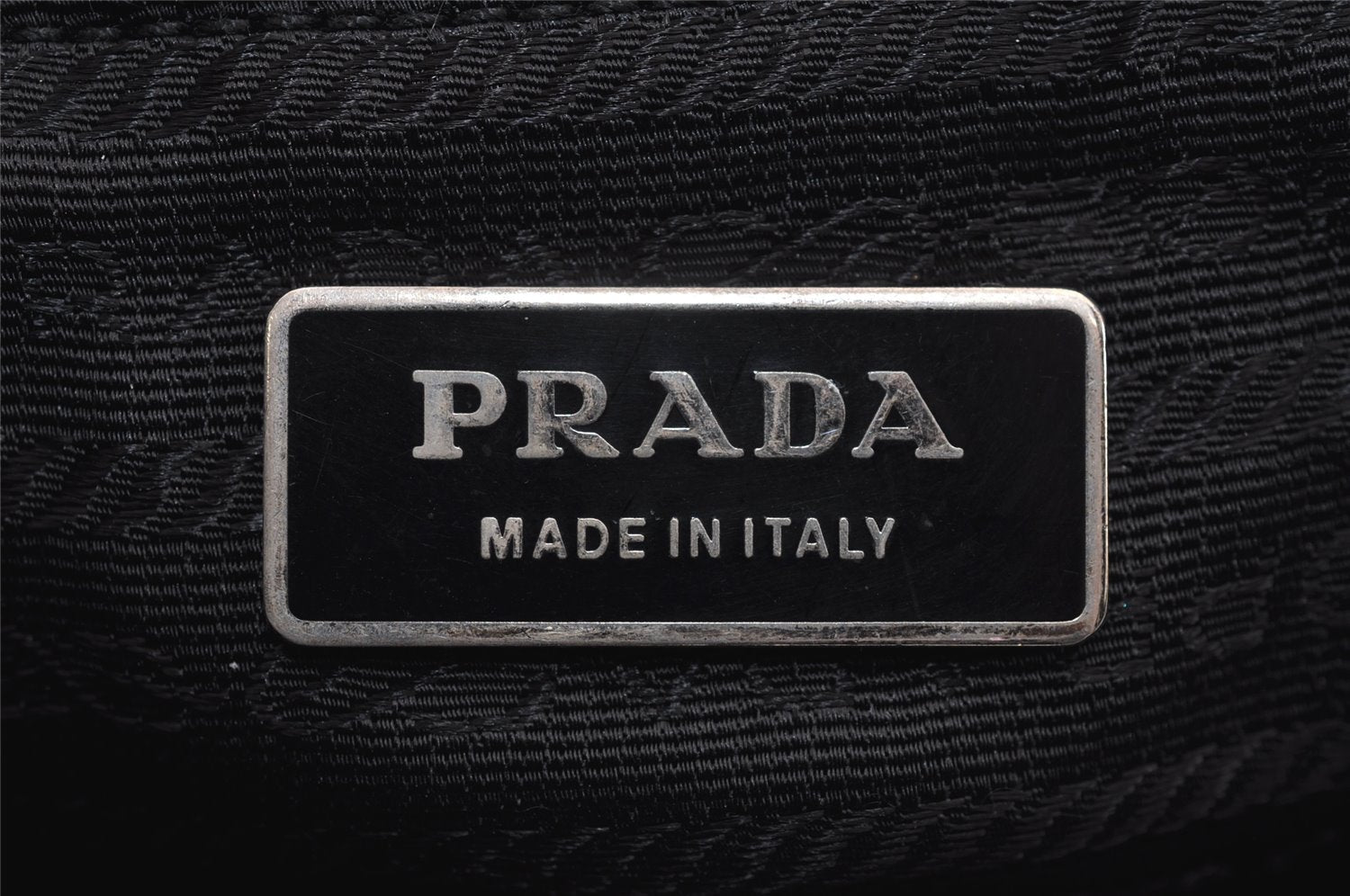 Authentic PRADA Nylon Tessuto Leather Shoulder Hand Bag Purse Black 5755J