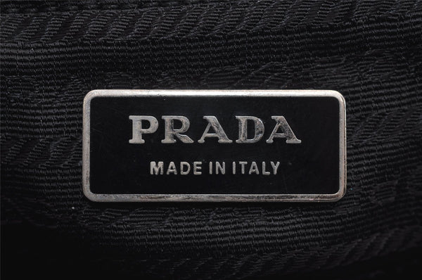 Authentic PRADA Nylon Tessuto Leather Shoulder Hand Bag Purse Black 5755J