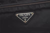 Authentic PRADA Nylon Tessuto Leather Shoulder Cross Body Bag Purse Black 5755K