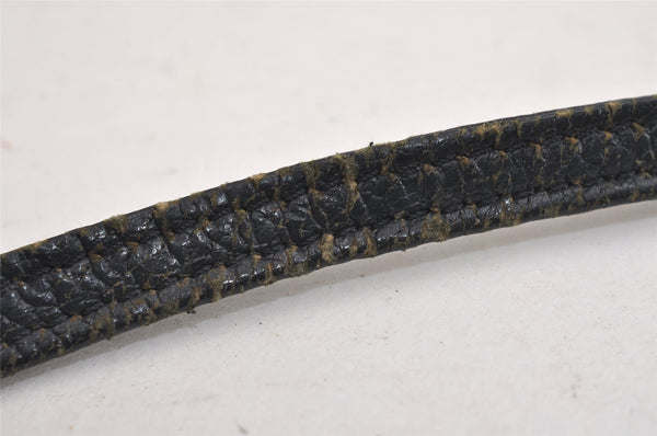 Authentic GUCCI Shoulder Cross Body Bag Purse GG PVC Leather Navy Blue 5756J