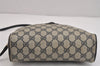 Authentic GUCCI Shoulder Cross Body Bag Purse GG PVC Leather Navy Blue 5756J